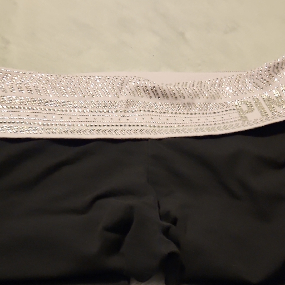Victoria's Secret Pink Black Yoga Leggings